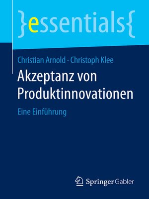 cover image of Akzeptanz von Produktinnovationen